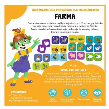 TREFL GRY Lernspiel Bauernhof ABC für Kleinkinder Treflik Familie Trefl 02909