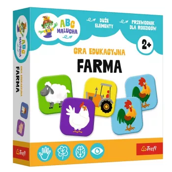 TREFL GRY Lernspiel Bauernhof ABC für Kleinkinder Treflik Familie Trefl 02909