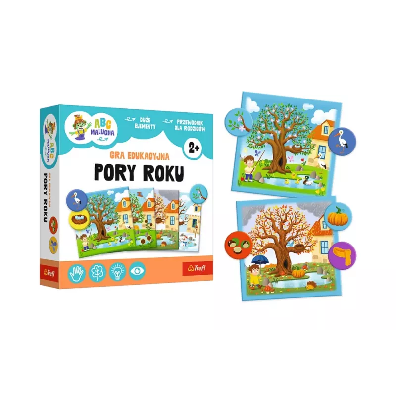 TREFL GRY Lernspiel Jahreszeiten ABC für Kleinkinder Treflik Familie Trefl 02906
