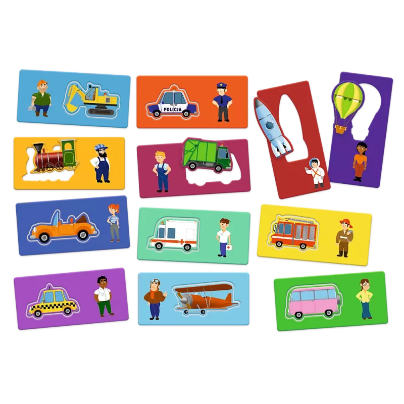 TREFL GRY GAME - Vehicles - Toddler ABC - Trefl 02907