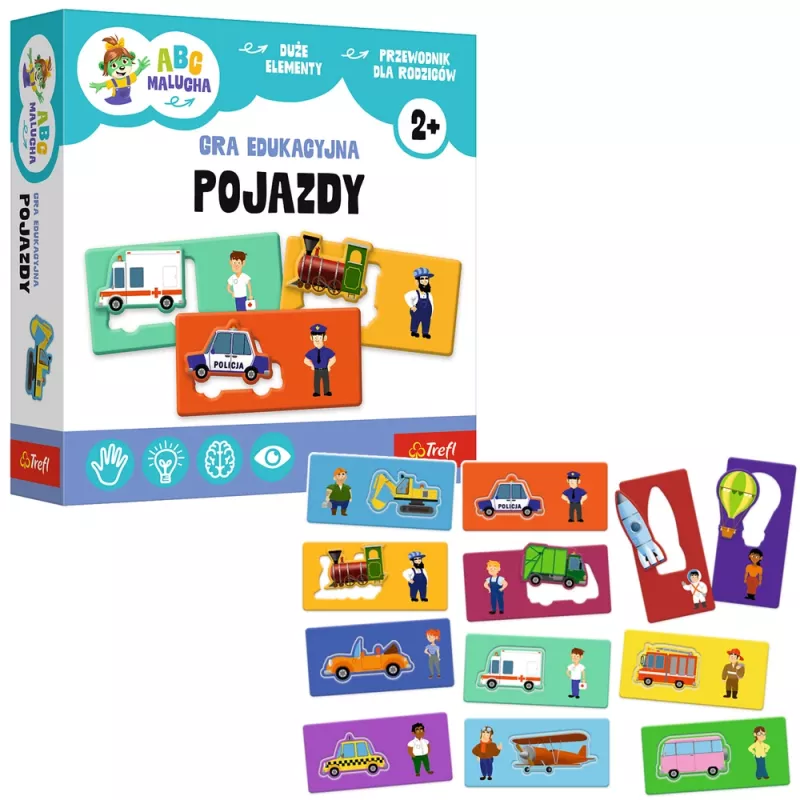 TREFL GRY GAME - Vehicles - Toddler ABC - Trefl 02907