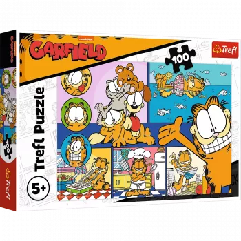 TREFL Puzzle 100 - Lazy Garfield