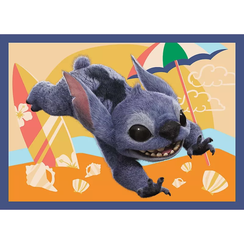 TREFL PUZZLE 4-in-1 Puzzle – Hawaiian Vacation – Disney Stitch Trefl 34666