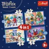 TREFL PUZZLE 4-in-1 Puzzle – Es schneit bei den Trefliks – Trefl 34657
