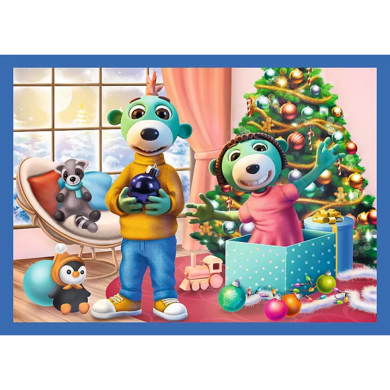 TREFL PUZZLE 4-in-1 Puzzle – Es schneit bei den Trefliks – Trefl 34657