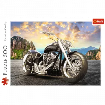 TREFL Puzzle 500 Teile Schwarzes Motorrad