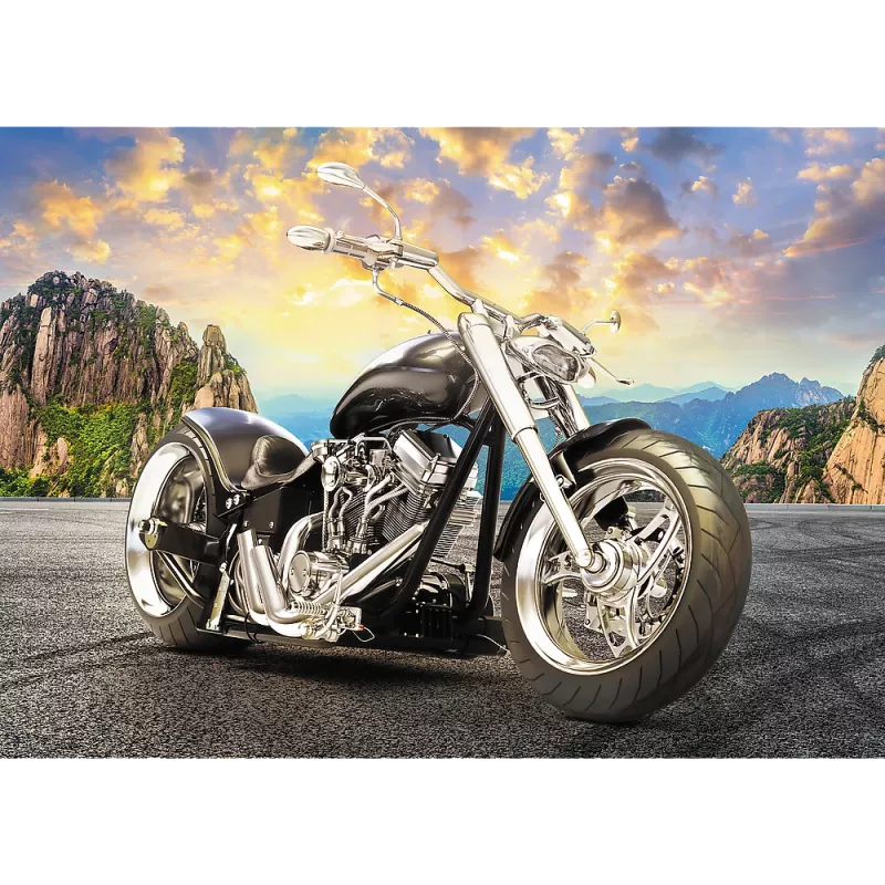 TREFL Puzzle 500 Teile Schwarzes Motorrad