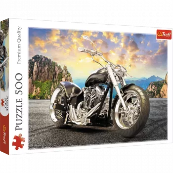 TREFL Puzzle 500 Teile Schwarzes Motorrad