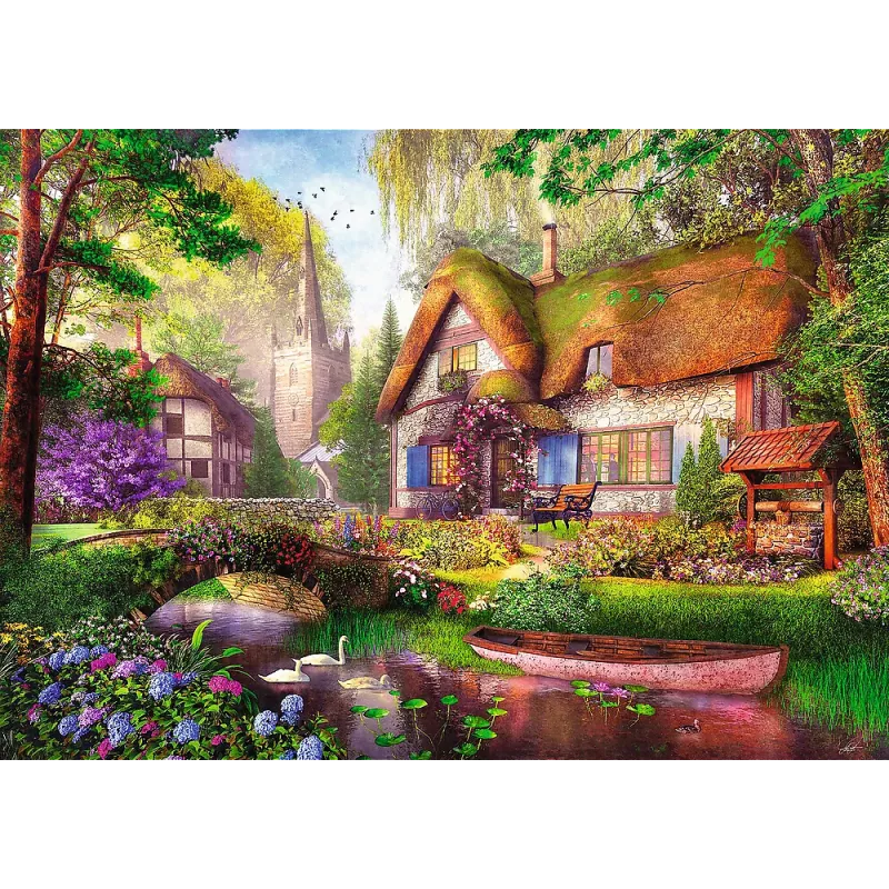 TREFL PUZZLE Puzzle - 1000 Premium Plus - Tea Time: A cottage in the forest Trefl 10804