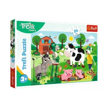 TREFL PUZZLE Puzzle 24 Maxi Treflik Family Trefliki auf dem Land Trefl 14361