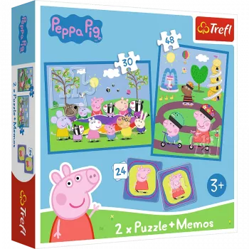 TREFL PUZZLE Puzzle - 2in1 + Memos - Happy Moments with Peppa Pig Trefl 25885