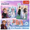 TREFL PUZZLE Puzzle - 2in1 + Memos Princesses in Their Land - Disney Frozen 2 93335