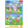 TREFL PUZZLE Puzzle - 2x24 - Peppa auf dem Spielplatz - Peppa Pig 34435