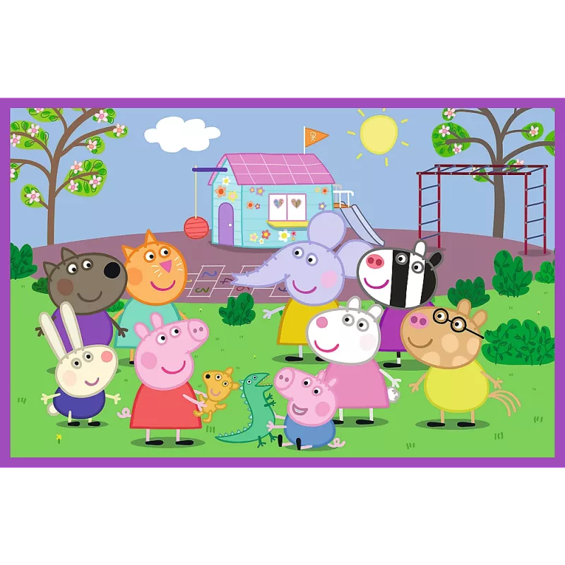 TREFL PUZZLE Puzzle - 2x24 - Peppa auf dem Spielplatz - Peppa Pig 34435