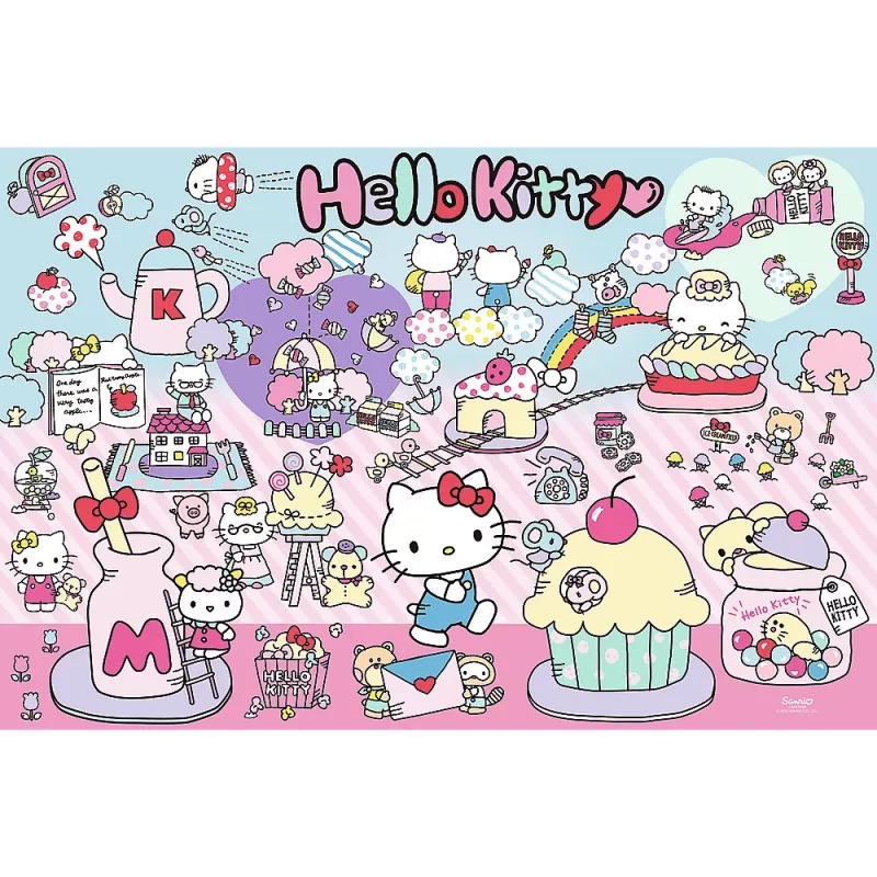 TREFL PUZZLE Puzzle – 300 Teile – Entdecke die Welt von Hello Kitty – Hello Kitty Trefl 23031