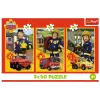 TREFL PUZZLE Puzzle - 3x50 - Fireman Sam Feuerwache Besatzung