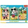 TREFL PUZZLE Puzzle - 3x50 - Mäuse im Urlaub Disney Trefl 34881