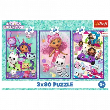 TREFL PUZZLE Puzzle 3x80 - Colorful Days of Gabby Trefl 34882