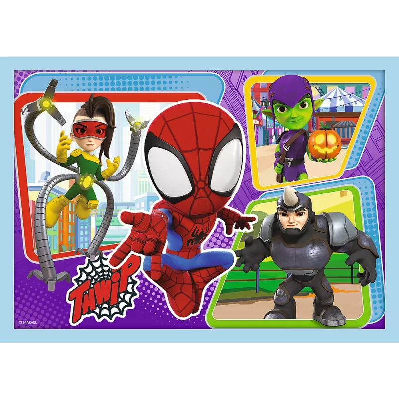 TREFL PUZZLE Puzzle - 4in1 (12, 15, 20, 24) - Ekipa Spidaya 34611