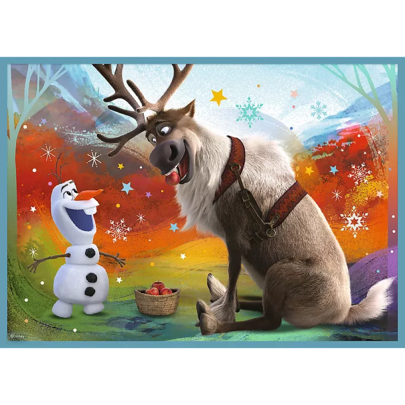 TREFL PUZZLE Puzzle - 4in1 (12, 15, 20, 24) - The Amazing World of Frozen - Trefl 34381