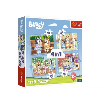 TREFL PUZZLE Puzzle 4in1 Bluey and Her World Trefl 34637