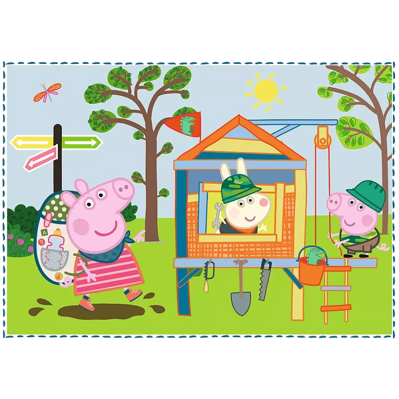 TREFL PUZZLE Puzzle 4in1 Holiday Memories Peppa Pig 34359