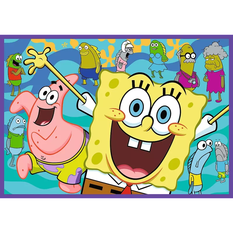TREFL PUZZLE Puzzle - 4x250 - SpongeBob's Crazy World Trefl 13342