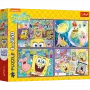 TREFL PUZZLE Puzzle - 4x250 - SpongeBob's Crazy World Trefl 13342