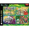 TREFL PUZZLE Puzzle - 4x250 - The Crazy World of Rick and Morty - Warner Rick and Morty Trefl 13338