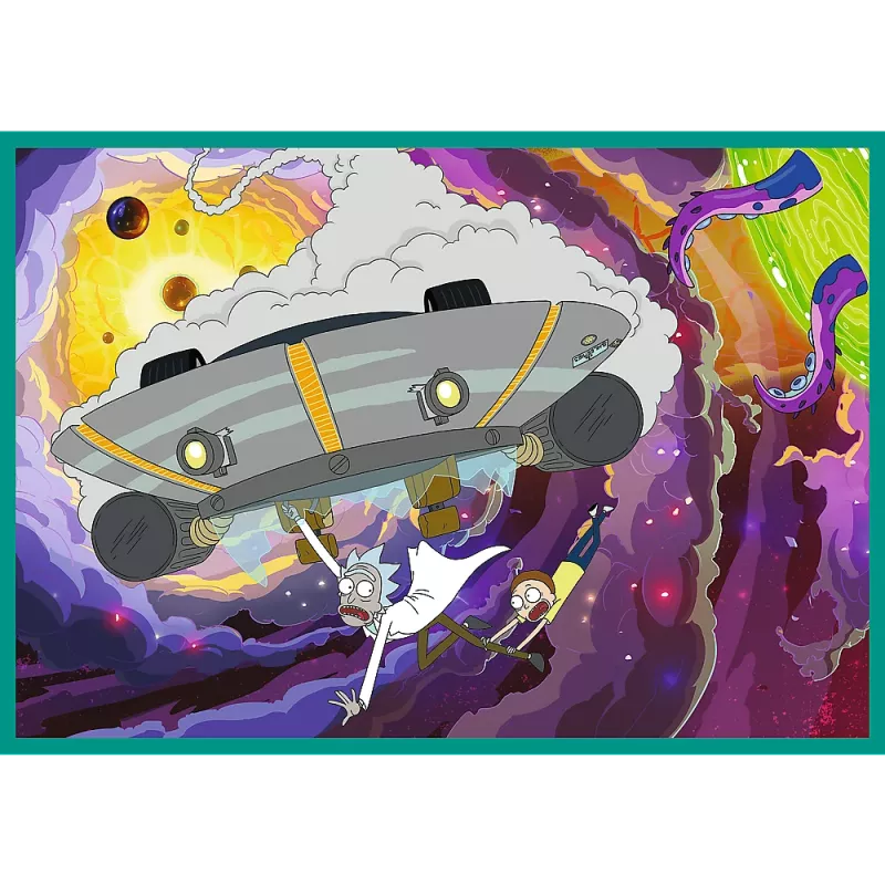 TREFL PUZZLE Puzzle - 4x250 - The Crazy World of Rick and Morty - Warner Rick and Morty Trefl 13338