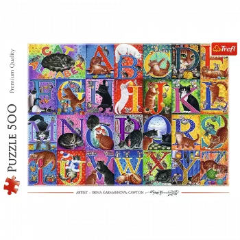 TREFL PUZZLE Puzzle - 500 - Cat Alphabet Trefl 37527