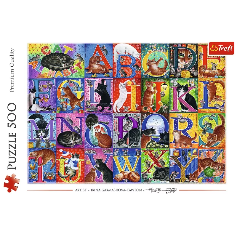 TREFL PUZZLE Puzzle - 500 - Cat Alphabet Trefl 37527