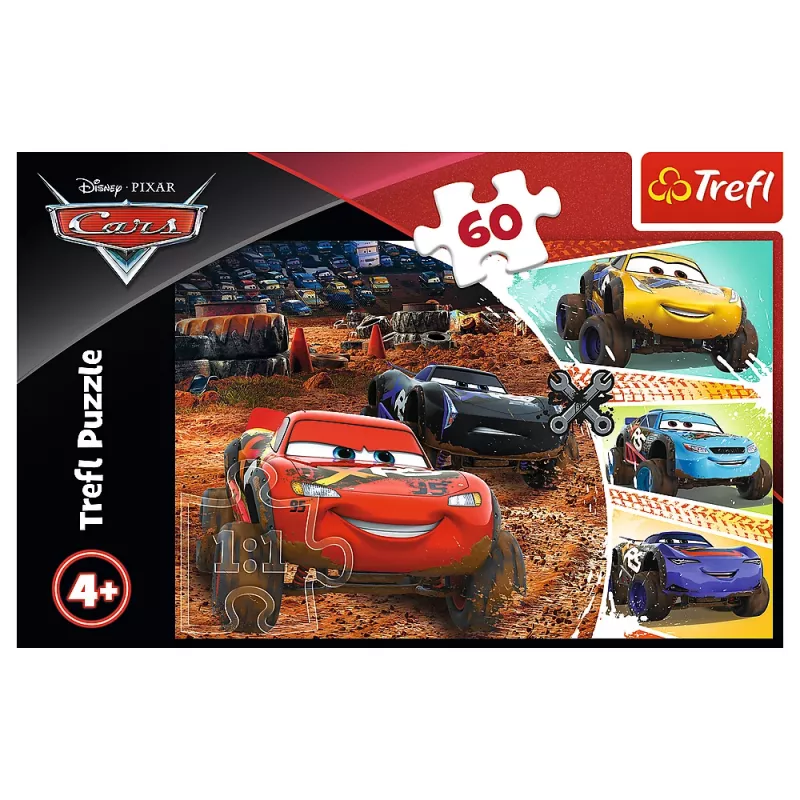 TREFL PUZZLE Puzzle - 60 - Lightning McQueen mit Freunden - Disney Cars 3 17327