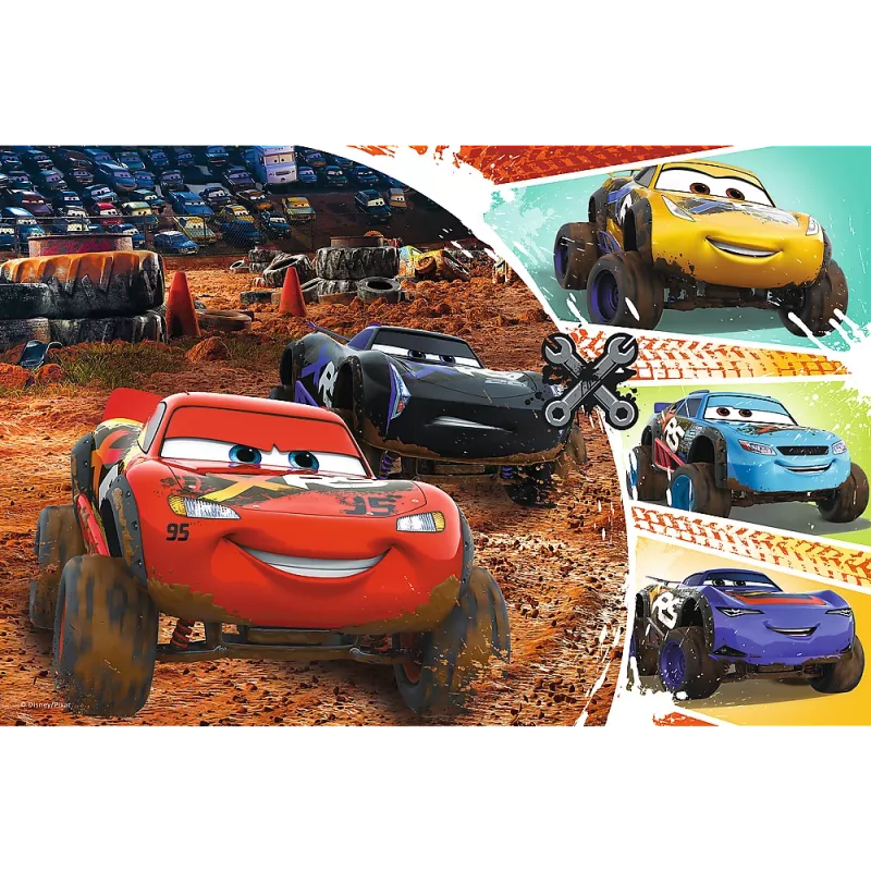 TREFL PUZZLE Puzzle - 60 - Lightning McQueen mit Freunden - Disney Cars 3 17327