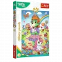 TREFL PUZZLE Puzzle mit Glitzer Treflik Family 100 Stk. Glitzer Trefliki Trefl 14833