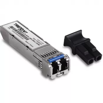 TRENDnet TEG-10GBS20 10G SFP+ Transceiver-Modul, 10GBASE-SR, 850nm, LC Duplex, MMF, bis zu 400m