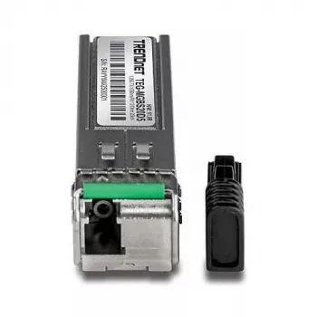 TRENDnet TEG-MGBS20D5 SFP-Transceiver-Modul - Gigabit Ethernet 1000Base-LX, LC Single-Mode, 1550nm TX/1310nm RX, bis zu 20km