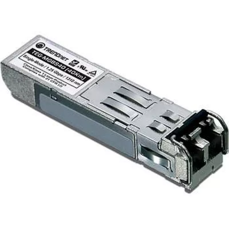 TRENDnet TEG-MGBS40 1000Base-LX SFP Transceiver-Modul, LC Duplex, 40km, 1310nm, Single-Mode
