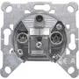 Triax GDM 12 Multimedia-Enddose, 1x F-Anschluss, 1x IEC-Stecker, 1x IEC-Buchse, Unterputz, Metallgehäuse, Abschirmung Klasse A 306273