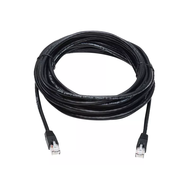 Tripp Lite N261-025-BK Cat6a 10G Snagless UTP Ethernet Cable (RJ45 M/M) - Schwarz 25 ft