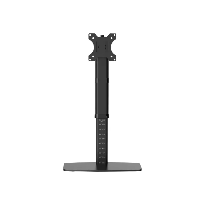 Tripp Single-Display Monitor Stand - Höhenverstellbar, 17 bis 27 Zoll Monitore - Montageset - für Monitor - Stahl - Schwarz - Bildschirmgröße: 43,2-68,6 cm (17-27)