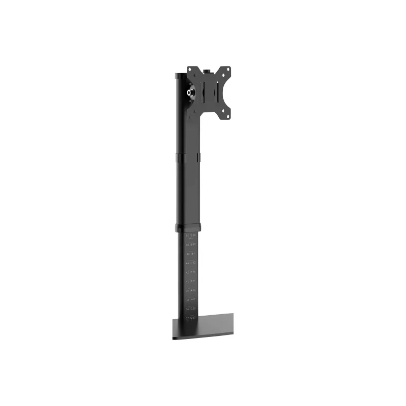 Tripp Single-Display Monitor Stand - Höhenverstellbar, 17 bis 27 Zoll Monitore - Montageset - für Monitor - Stahl - Schwarz - Bildschirmgröße: 43,2-68,6 cm (17-27)