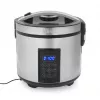 Tristar RK-6138 Digitaler Reis- und Dampfgarer, 1,5 L, 500 W, Edelstahl und Kunststoff, Schwarz