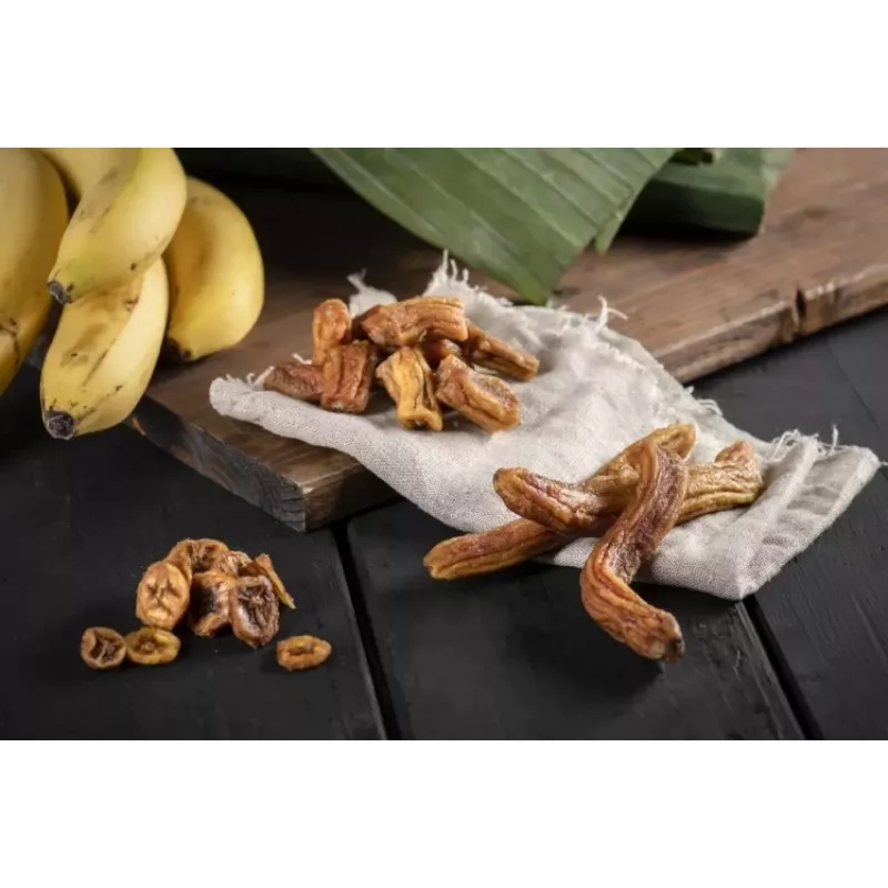 Tropicks Dried Banana 100 g – Knusprige süße Bananenchips mit Kokosöl und Honig