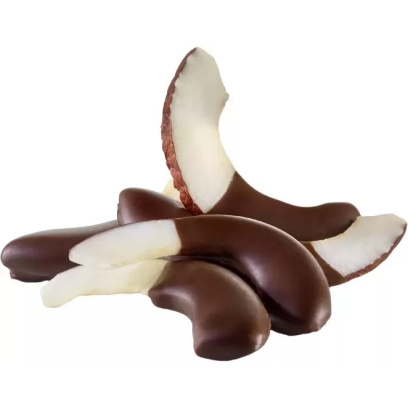 Tropicks Getrocknete Kokosnüsse mit dunkler Schokolade 100g - Tropischer Fruchtsnack