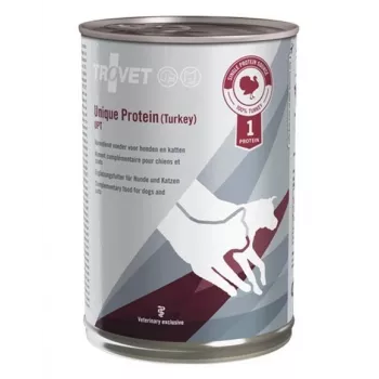 TROVET Unique Protein UPT with Turkey - Nassfutter für Hunde und Katzen - 400 g
