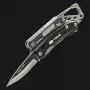 True Utility Seven Multi-Tool Schlüsselanhänger - 7-in-1 Taschenwerkzeug aus Edelstahl
