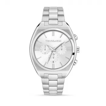 Trussardi Herren-Quarzuhr R2453159003 44mm blaues Zifferblatt Edelstahl