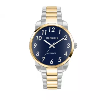 Trussardi Herrenuhr R2423154001 40mm Edelstahl Blaues Zifferblatt Quarz