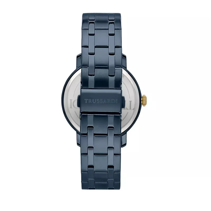 Trussardi Herrenuhr R2453147007 41mm Edelstahl Blaues Zifferblatt